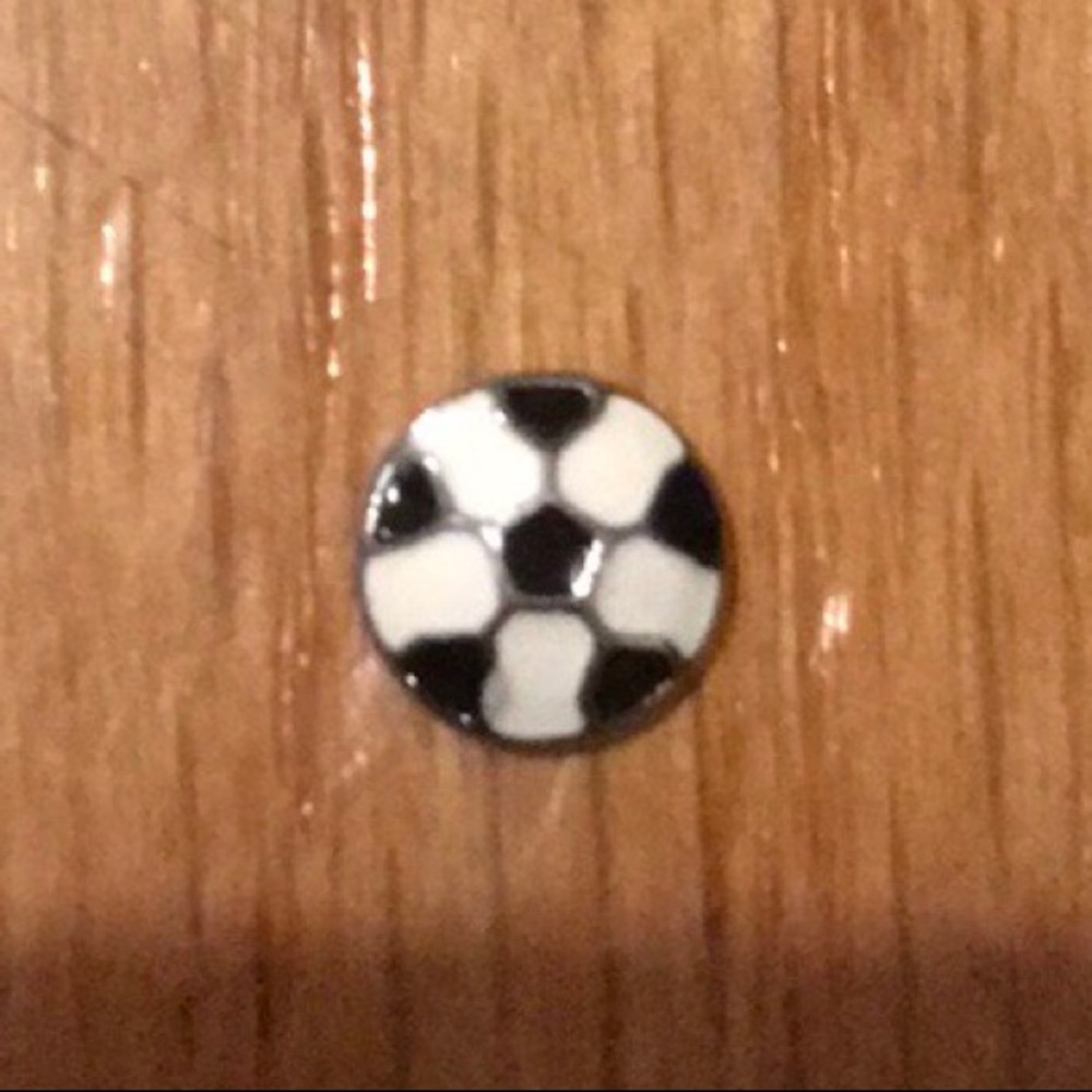 Soccer Ball Floating Locket Charm